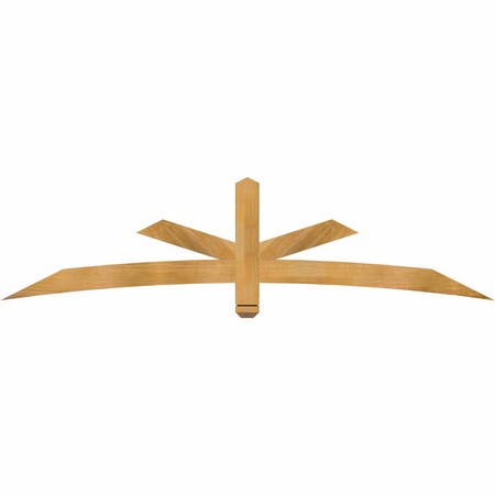 Ekena Millwork Alberta Rough Sawn Timber Gable Bracket, Western Red Cedar, 84"W x 21"H x 2"D x 4"F, 6/12 Pitch GBW084X21X0204ALB00RWR